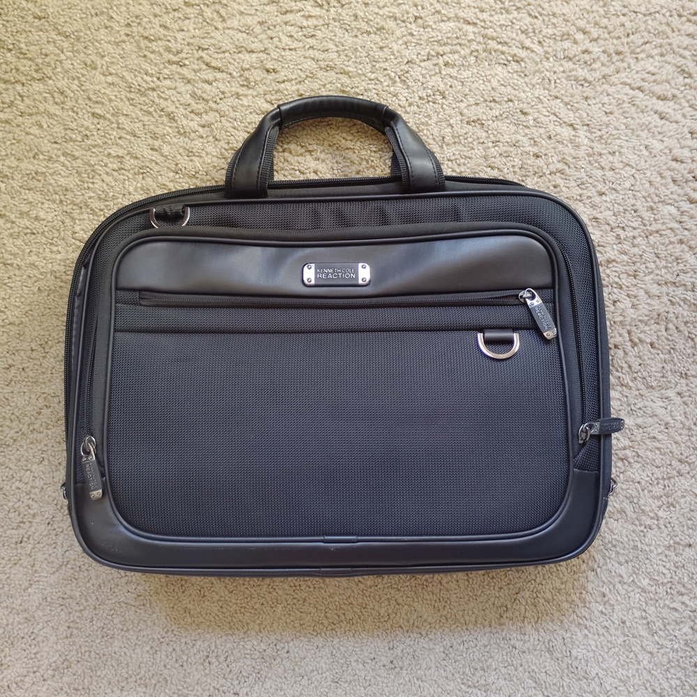 Kenneth Cole Black Laptop Bag